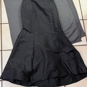 David's Bridal Black A-Line Skirt